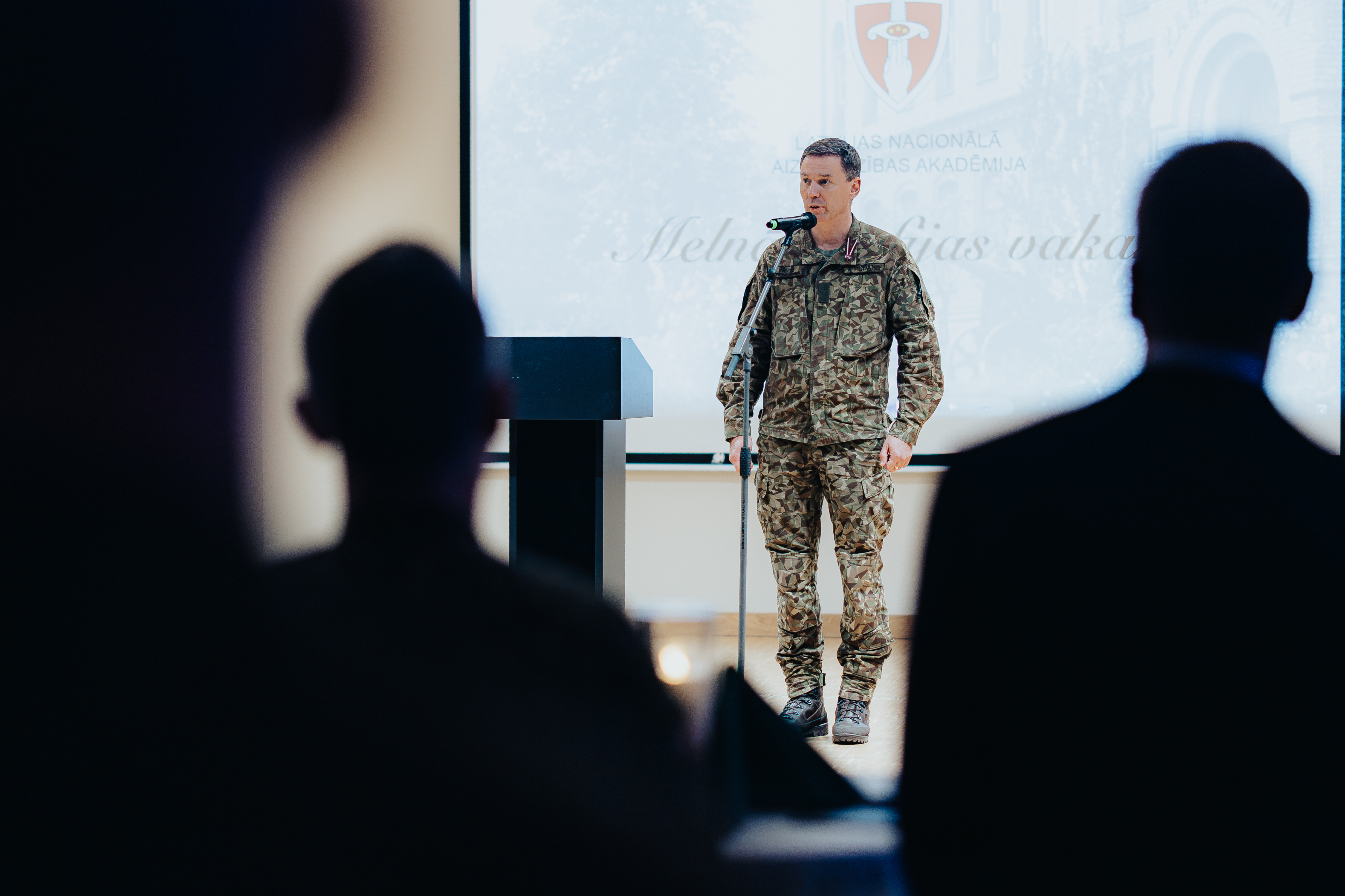 Melnās kafijas vakars Latvijas Nacionālajā aizsardzības akadēmijā