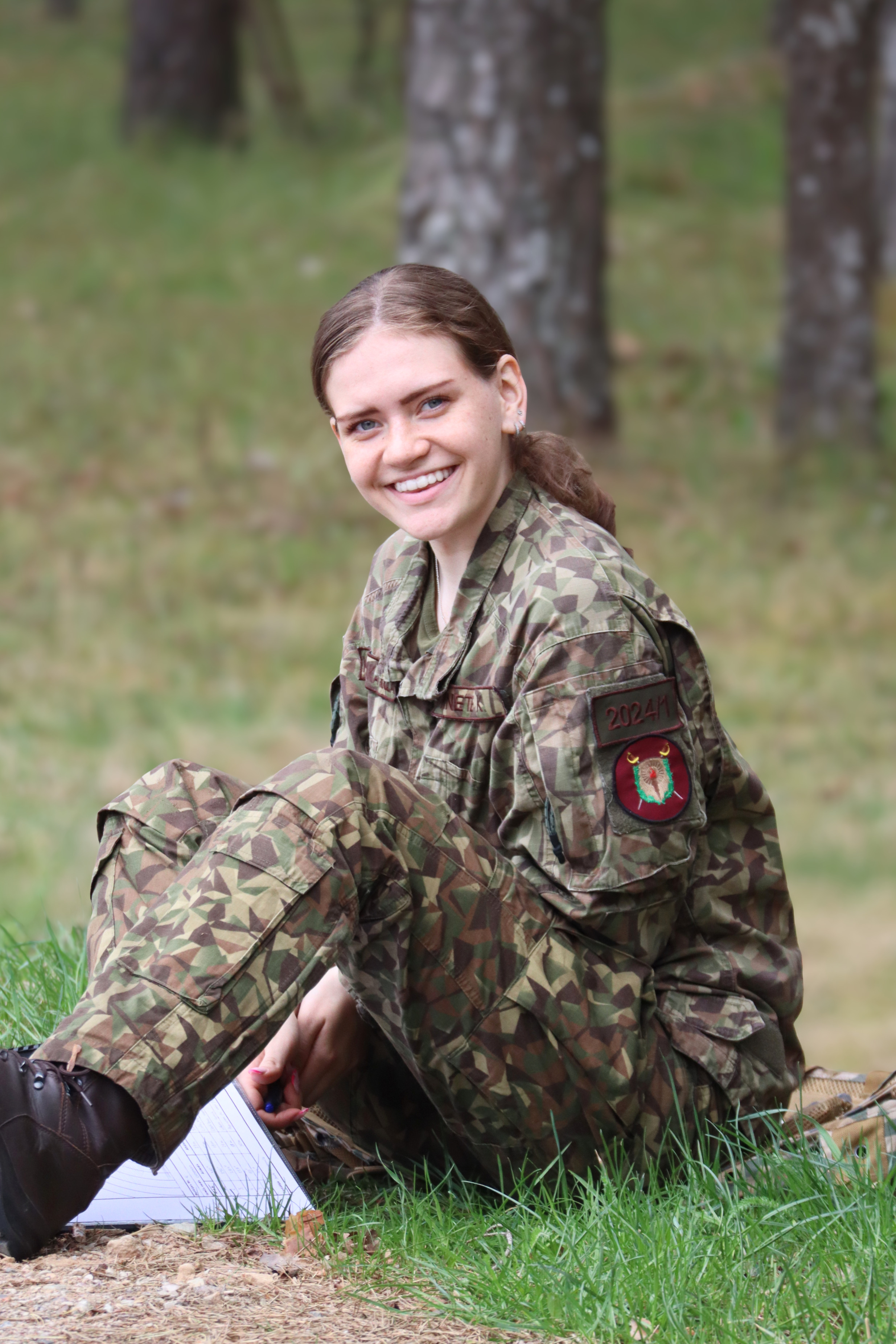 2.kursa kadete eksāmena laikā