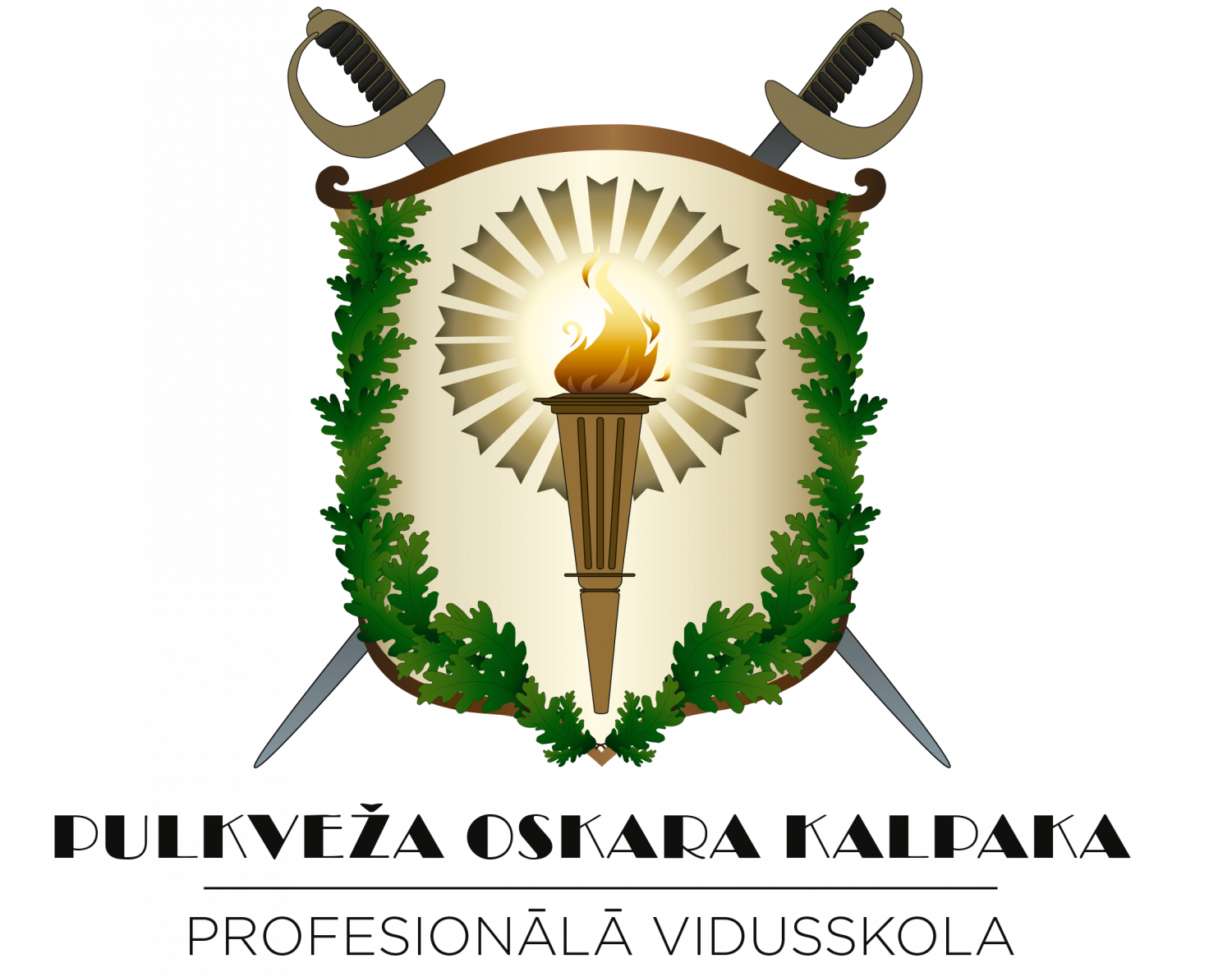 Pulkveža Oskara Kalpaka profesionālās vidusskolas logo