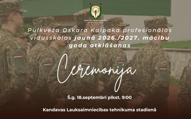 POKPV mācību gada atklāšana