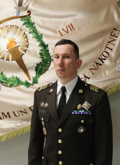 Galvenais virsseržants Dagnis Kjahjars portrets